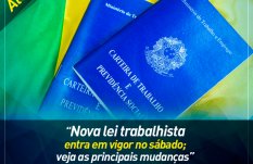 Nova lei trabalhista entra em vigor no sábado; veja as principais mudanças